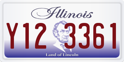IL license plate Y123361