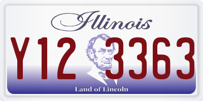 IL license plate Y123363