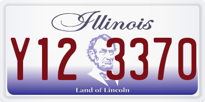 IL license plate Y123370