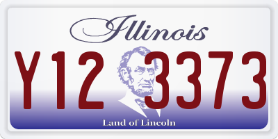 IL license plate Y123373