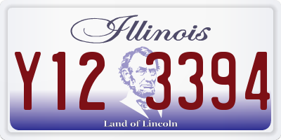 IL license plate Y123394