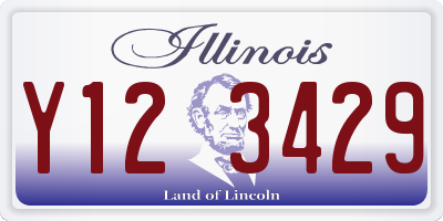 IL license plate Y123429