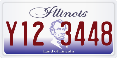 IL license plate Y123448