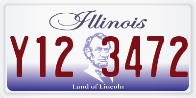 IL license plate Y123472