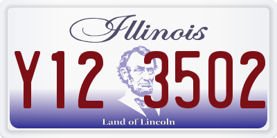IL license plate Y123502