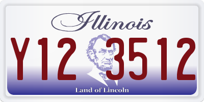 IL license plate Y123512