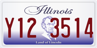 IL license plate Y123514