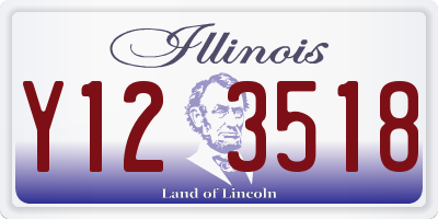 IL license plate Y123518