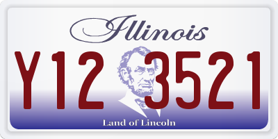 IL license plate Y123521