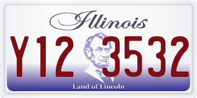IL license plate Y123532