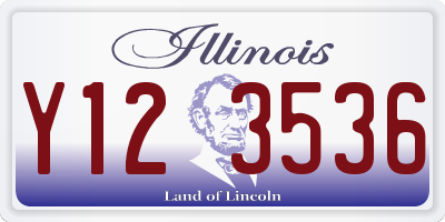 IL license plate Y123536