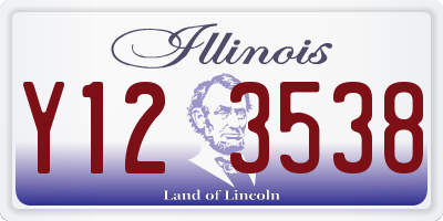 IL license plate Y123538