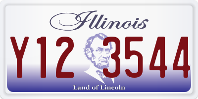 IL license plate Y123544