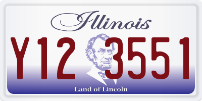 IL license plate Y123551