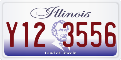 IL license plate Y123556