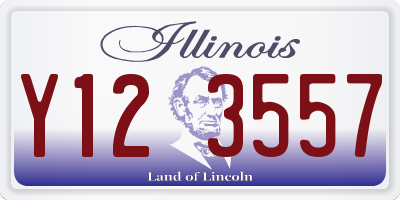 IL license plate Y123557