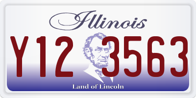 IL license plate Y123563