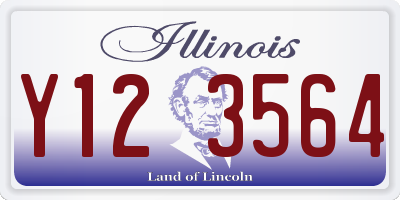 IL license plate Y123564