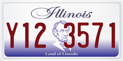 IL license plate Y123571
