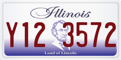 IL license plate Y123572