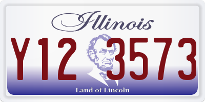 IL license plate Y123573