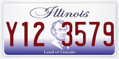 IL license plate Y123579