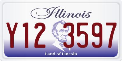 IL license plate Y123597