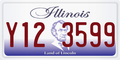 IL license plate Y123599