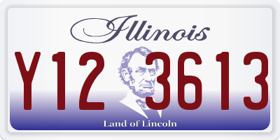 IL license plate Y123613