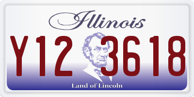 IL license plate Y123618