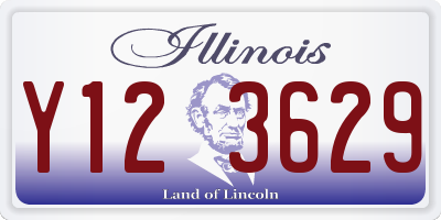 IL license plate Y123629