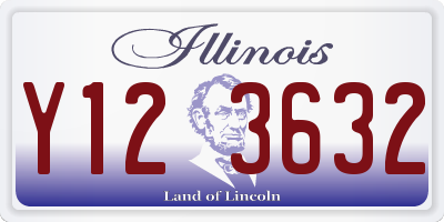 IL license plate Y123632