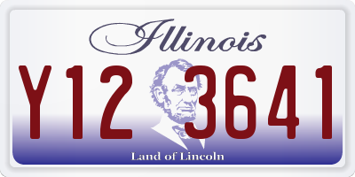 IL license plate Y123641