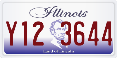IL license plate Y123644
