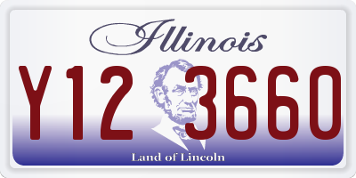 IL license plate Y123660