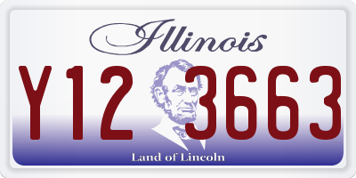 IL license plate Y123663