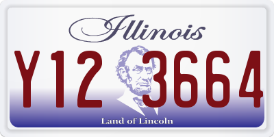 IL license plate Y123664