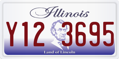IL license plate Y123695