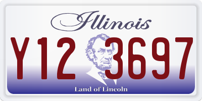 IL license plate Y123697