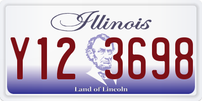 IL license plate Y123698