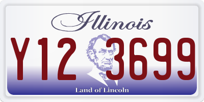 IL license plate Y123699
