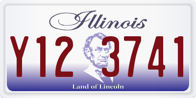 IL license plate Y123741