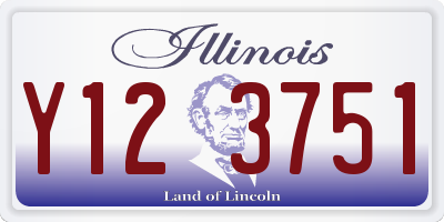 IL license plate Y123751