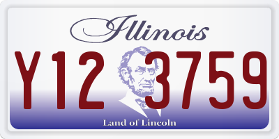 IL license plate Y123759
