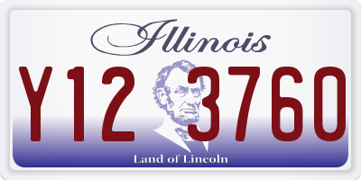 IL license plate Y123760