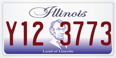 IL license plate Y123773