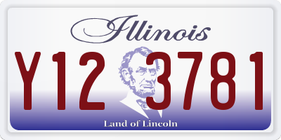 IL license plate Y123781