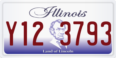 IL license plate Y123793