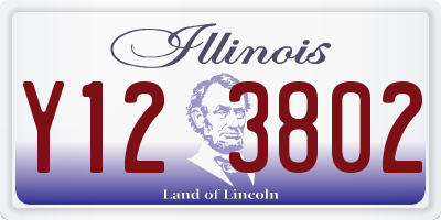 IL license plate Y123802