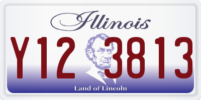IL license plate Y123813